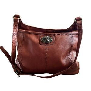 American Leather Co. Wylie Crossbody Soft Brown Leather Boho Handbag Shoulderbag